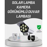 Kyops 77 Led'li Güneş Enerjili Güvenlik Lambası ve Kukla Kamera – Hareket Sensörlü, 2400MAH Pilli ( Lisinya )