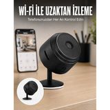 Kyops A9 Kablosuz Mini Ip Kamera Wi-Fi Destekli Uzaktan Izleme Özellikli Hd Güvenlik Kamerası - Lisinya