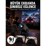 Kyops Çift Kollu Game Box Projeksiyon Cihazı Kumandalı Android Tv Dahili Hoparlör Yeni Nesil - Lisinya