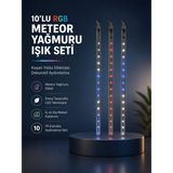 Kyops Dekoratif Rgb LED Işık Çubuğu Seti 10 Adet Çubuk Kayan Yıldız Efektli - Lisinya