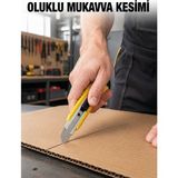 Kyops Metal Gövdeli 5’li Falçata Seti Profesyonel Maket Bıçağı Karton Koli Kesici - Lisinya