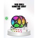 Kyops Müziğe Duyarlı Renkli Smart Şerit LED Işık USB Bağlantılı Ambiyans Aydınlatma - Lisinya