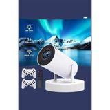 Kyops Projeksiyon Cihazı Video Oyun Konsolu Projektör Taşınabilir Ayaklı Çift Kollu 4K Çözünürlüklü ( Lisinya )