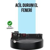 Kyops Pvc+Pc Malzemeli, 2'si 1 Arada Güvenlik Lambası – Ayarlanabilir Başlık ve Panel Açısı ( Lisinya )