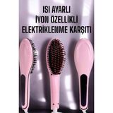 Kyops Saç Düzleştirici Tarak Isı Ayarlı Yıpranma Önleyici Düzleştirici Fön Tarak - Lisinya
