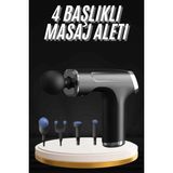 Kyops Şarjlı Masaj Tabancası 4 Başlıklı Mini Masaj Tabancası ve Masaj Aleti ( Lisinya )