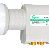 Kyoto 4 Çıkışlı Dörtlü Uydu Anten Uyumlu Lnb Elembi 4K Ultra Hd - Yağmur Korumalı