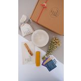 Kyphi Natural El Yapımı Seramik Tütsülük, Üzerlik(Nazar) Otu Tütsü,Balmumu, Palo Santo Tütsü (Oliva(Bej) Tütsülük, Üzerlik(Nazar) Otu Tütsü Demeti, Palo Santo Ağaç Tütsü ve Balmumu mum : Tütsü Seti)