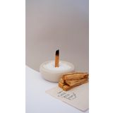 Kyphi Natural El Yapımı Seramik Tütsülük ve 40gr Palo Santo Ağaç Tütsü Seti - (Oliva(Bej) El Yapımı Seramik Tütsülük ve 40gr Palo Santo Ağaç Tütsü Seti)