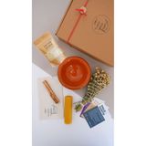Kyphi Natural Kamila Tütsülük ve Enerji Başlangıç Seti :Üzerlik(Nazar Otu) Tütsü Demeti, Palo Santo Tütsü, Balmumu