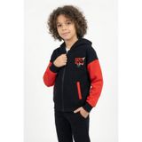 Kyron Erkek Çocuk Çok Renkli Kapüşonlu Kolej Ceketi – Spor Tarz Fermuarlı Rahat Sweatshirt Ceket