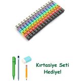 Kyrotech 100’lü Renkli Kablo Etiketi Seti – 6mm Plastik, 10 Renk, Yeniden Kullanılabilir Kordon Etiketi, Fiber Optik ve Elektrik Kabloları İçin Kablo Düzenleyici Etiket Klipsleri
