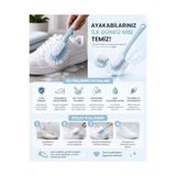 Kyrotech 2 Adet Çok Fonksiyonlu Ayakkabı Temizleme Fırçası, 5 Taraflı Ergonomik El Fırçası, Sert Dayanıklı Kıllı Spor Ayakkabı Süet Deri Taban Fırçası, Kaymaz Saplı Yıkanabilir Kompakt Tasarım - Ahşap - Bej