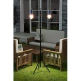 Kyrotech 2 Lambalı, Askılı, 3 Modlu, Şarjlı, Led Solar Güneş Enerjili, 2 MT Metal STANDLI, Su Geçirmez, Kitap Okuma Işığı, Kamp, avcılık, Balıkçılık, Garaj, Güverte, Balkon Dekorasyonu, (Damla)