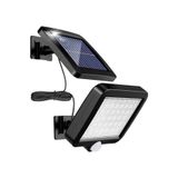 Kyrotech 56 LED Solar Duvar Lambası, Güneş Enerjili, Hareket Sensörlü, 3 Mod, 3,5 M Kablo, Bahçe Aydınlatması