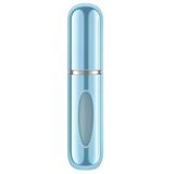 Kyrotech 5ml Metal Taşınabilir Parfüm Şişesi, Doldurulabilir Seyahat Parfüm Atomizeri, Alüminyum Gövdeli Kolonya Dispenseri, Sızdırmaz Mini Cep Boyu Sprey Şişesi, Uçak Kabin Uyumlu Unisex (Açık Mavi)