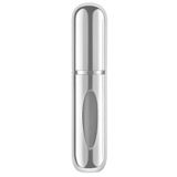 Kyrotech 5ml Metal Taşınabilir Parfüm Şişesi, Doldurulabilir Seyahat Parfüm Atomizeri, Alüminyum Gövdeli Kolonya Dispenseri, Sızdırmaz Mini Cep Boyu Sprey Şişesi, Uçak Kabin Uyumlu Unisex (Gümüş)
