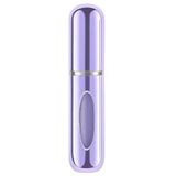 Kyrotech 5ml Metal Taşınabilir Parfüm Şişesi, Doldurulabilir Seyahat Parfüm Atomizeri, Alüminyum Gövdeli Kolonya Dispenseri, Sızdırmaz Mini Cep Boyu Sprey Şişesi, Uçak Kabin Uyumlu Unisex (Lila)