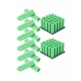 Kyrotech 8mm Yeşil Plastik Dübel 100 Adet – Güçlü Tutuşlu Duvar Dübeli, Beton Tuğla Uyumlu, Kaymaz Kanatlı, Yıldız İç Yapı, Montaj ve Sabitleme Dübeli Seti