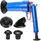 Kyrotech Basınçlı Hava Gider Açıcı Tabanca, 4 Kauçuk Adaptörlü, Kimyasalsız Mekanik Pompalı Boru Temizleyici, 3,5 Bar Yüksek Basınçlı, Tuvalet, Lavabo, Duş ve Mutfak Giderleri İçin Uygundur