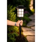 Kyrotech Dev Boy 49 cm Solar Bahçe Lambası, 15W Beyaz LED Güneş Enerjili Kazıklı Dış Mekan Aydınlatma, IP65 Su Geçirmez Işık Sensörlü Bahçe Yolu Peyzaj Çim Lambası, Villa Balkon Dekorasyonu Teras Veranda