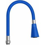 Kyrotech Esnek Silikon Musluk Başlığı, Kıvrılabilir ve Oynar Başlıklı, Renkli Musluk Uzatma Aparatı, Mutfak ve Banyo Bataryaları İçin Ayarlanabilir Su Yönlendirici 52 CM (Lacivert)