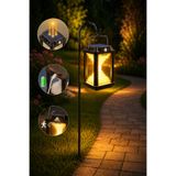 Kyrotech Premium Solar Bahçe Lambası, 1,15 Metre Metal Standlı, Type-C Şarjlı Hareket Sensörlü Güneş Enerjili LED Bahçe Aydınlatması, 300 Lümen, 2 Renk Modlu Beyaz ve Gün Işığı, Su Geçirmez