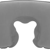 Kyrotech Şişme Seyahat Boyun Yastığı – Ergonomik Travel Neck Pillow, Katlanabilir, Taşınabilir, Uçak, Otobüs, Tren Yolculukları için Rahat Uyku Yastığı Gri