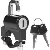 Kyrotech Universal Motosiklet Kask Kilidi 22 Ve 26 Mm Ayarlanabilir Gidon Uyumlu, Çift Anahtarlı Güvenlik Kilidi, Su Geçirmez, Çok Amaçlı Kask