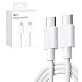 Kyrotech USB C Kablosu Esnek USB C - USB C Şarj Kablosu PD 3.0 iPhone 15 Pro Max Galaxy S23 S22 S21 A54 Pixel 7 iPad Pro 12.9 iPad Mini 6/Air 5 vb. ile uyumludur.