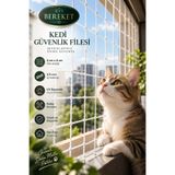 KYS BEREKET KEDİ FİLESİ BALKON KEDİ GÜVENLİK FİLESİ PREİMİUM FİLE 2,5 MM KALINLIĞINDA 4X4 GÖZ ARALIĞINDA