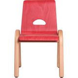 KYS Tasarım 0.29 Kırmızı Çocuk Sandalyesi - Naturel - Standart