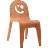 KYS Tasarım Ahşap Smile Çocuk Sandalyesi - Naturel - Standart