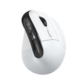 KYSONA Kablosuz ergonomik fare, OLED ekranlı dikey Ergo fare, sessiz tıklama, şarj edilebilir, kablolu/Bluetooth/2,4 GHz, dizüstü bilgisayar, bilgisayar, masaüstü bilgisayar, bilgisayar, beyaz için 5