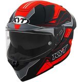 Kyt R2R Kask LED Matt Siyah Kırmızı