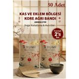 Kyumi Kas ve Eklem Ağrıları için Sırt Bel Boyun Sporcu Diz Karın Hızlı Etkili Doğal Transdermal Tts Bant 2'li Paket 50 Adet
