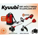 Kyuubi Sırt Tipi Akülü Tırpan Ve Çapalama Kiti Çok Fonksiyonlu Bahçe Bakım Seti