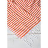 Kyver Akasya%100 Pamuk Plaj Havlusu, Hamam Peştamal, Banyo Havlusu, Misafir Havlusu, Havuz Havlusu, SPA Havlusu (90x190 cm, Turuncu)