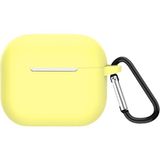 Kyver Apple AirPods 3. Nesil Silikon Koruyucu Askılı Kılıf Sarı