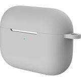 Kyver Apple Airpods Pro Gri Silikon Koruyucu Askılı Kılıf