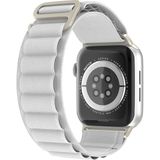 Kyver Apple Watch Seri 10/9/8/7/6/se/5/4/3 Alpne Loop Kordon 46/45/44/42MM ve 41/40/38MM Uyumlu - Beyaz - 42/44/45/46mm