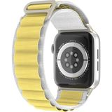 Kyver Apple Watch Seri 10/9/8/7/6/se/5/4/3 Alpne Loop Kordon 46/45/44/42MM ve 41/40/38MM Uyumlu - Beyaz - Sarı - 38/40/41mm - Seri 10 42mm