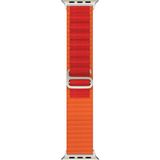 Kyver Apple Watch Seri 11 / 10 46MM, Seri 9/8/7/6/SE 3, Spor Loop Kordon 45MM 44MM 42MM Uyumlu - Turuncu - Kırmızı