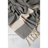 Kyver Elmas%100 Pamuk Plaj Havlusu, Hamam Peştamal, Banyo Havlusu, Misafir Havlusu, Havuz Havlusu, SPA Havlusu 90X190 cm (Siyah)