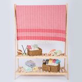 Kyver Freya%100 Pamuk Plaj Havlusu, Hamam Peştamal, Banyo Havlusu, Misafir Havlusu, Havuz Havlusu, SPA Havlusu 90X190 cm (Kırmızı)