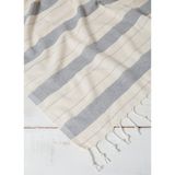 Kyver Gözde%100 Pamuk Plaj Havlusu, Hamam Peştamal, Banyo Havlusu, Misafir Havlusu, Havuz Havlusu, SPA Havlusu 90X190 cm (Gri)