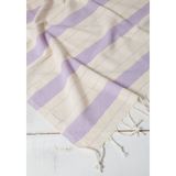 Kyver Gözde%100 Pamuk Plaj Havlusu, Hamam Peştamal, Banyo Havlusu, Misafir Havlusu, Havuz Havlusu, SPA Havlusu 90X190 cm (Lila)