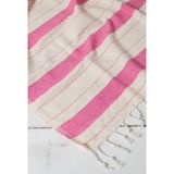 Kyver Gözde%100 Pamuk Plaj Havlusu, Hamam Peştamal, Banyo Havlusu, Misafir Havlusu, Havuz Havlusu, SPA Havlusu 90X190 cm (Pembe)