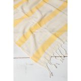 Kyver Gözde%100 Pamuk Plaj Havlusu, Hamam Peştamal, Banyo Havlusu, Misafir Havlusu, Havuz Havlusu, SPA Havlusu 90X190 cm (Sarı)