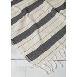 Kyver Gözde%100 Pamuk Plaj Havlusu, Hamam Peştamal, Banyo Havlusu, Misafir Havlusu, Havuz Havlusu, SPA Havlusu 90X190 cm (Siyah)